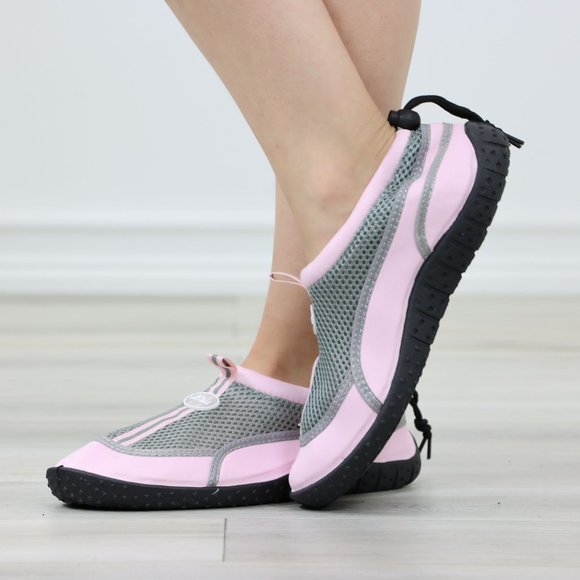 Pink Slip On Water Shoes Under Water Swimming For Beach, Pool Or River - Picture 8 of 13